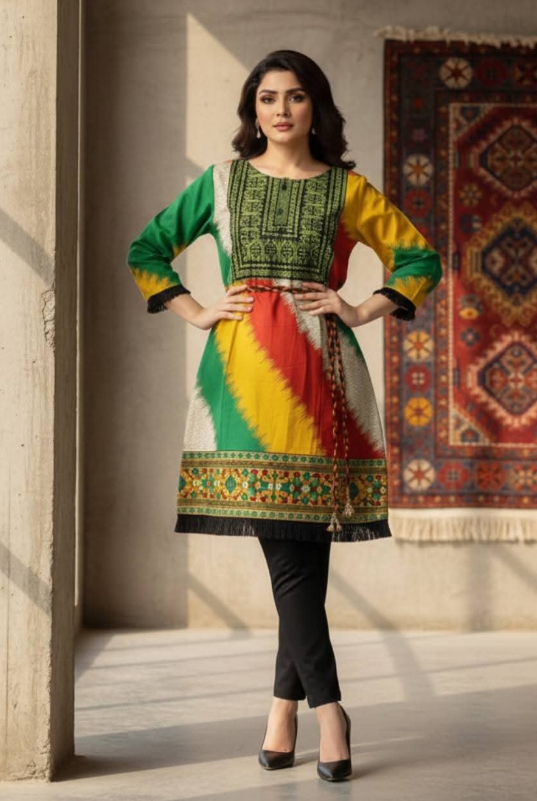 Traditional Printed Frock