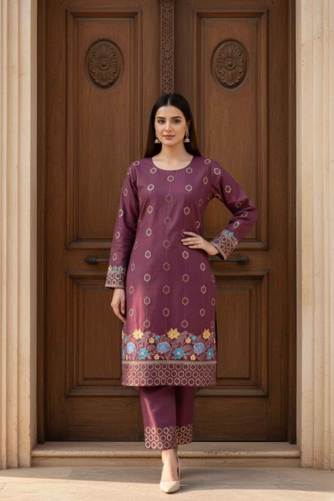 Embroidered Lawn–Cotton Collection (2-Piece)