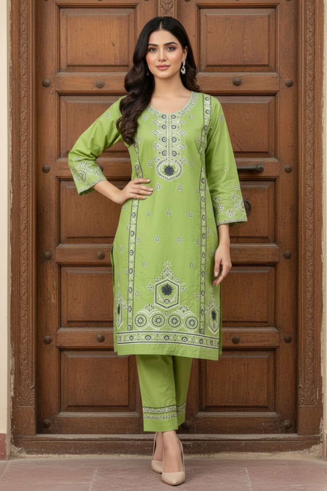 Embroidered Lawn–Cotton Collection (2-Piece)